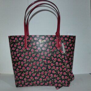 Kate Spade Mya Arch Place floral reversible tote NWT